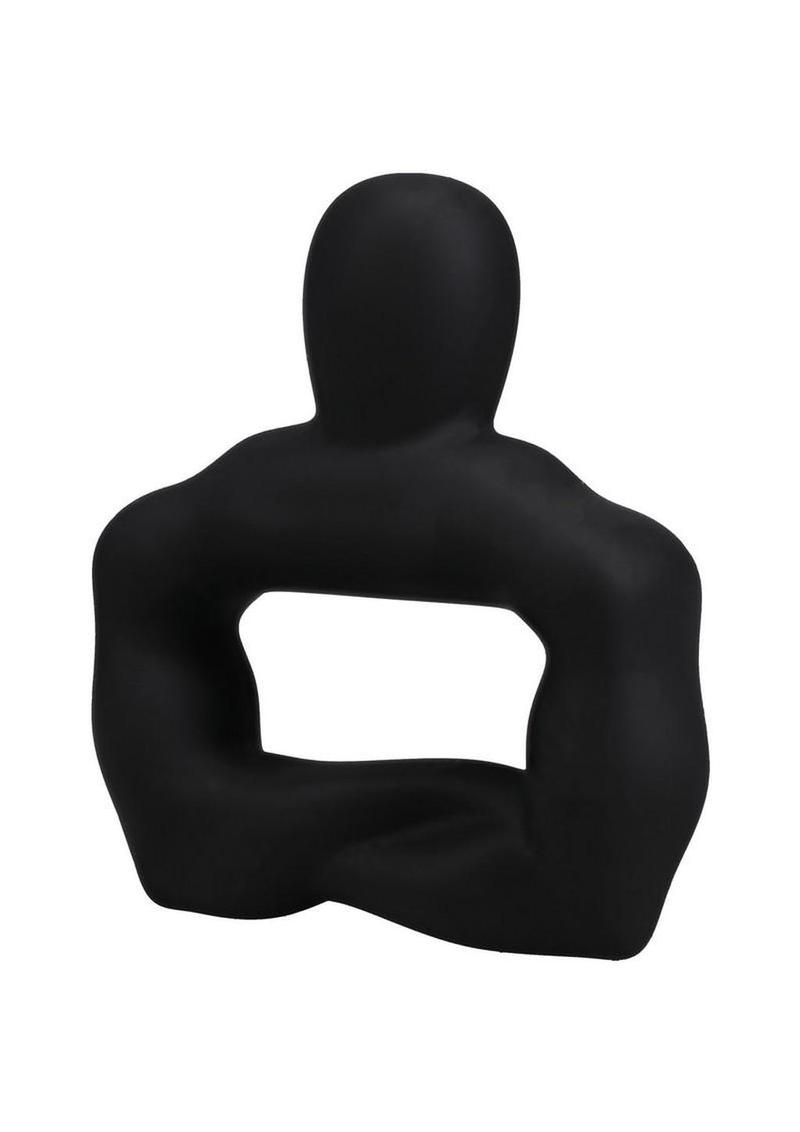 TitanMen Muscle Bound Cock Ring 42mm - Black - Image 4
