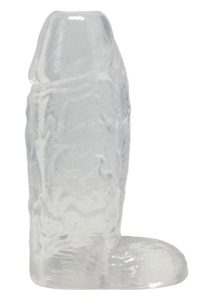 TitanMen Cock Sleeve with Ball Strap 5In - Clear