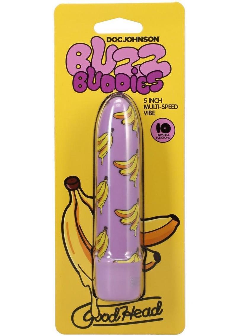 GoodHead Buzz Buddies Banana 5in Vibe - Purple/Yellow