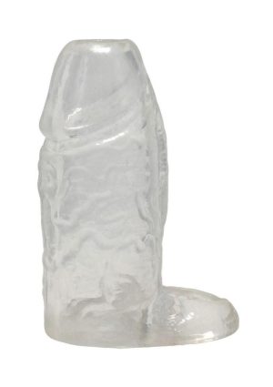 TitanMen Cock Sleeve with Ball Strap 4.5In - Clear