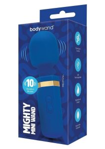 Bodywand Mighty Mini Wand Rechargeable Wand Massager - Blue/Gold