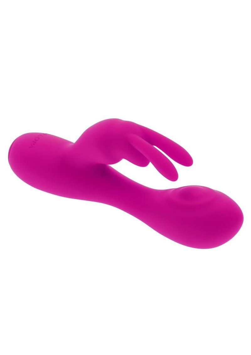 Selopa Luna Bunny Rechargeable Silicone Rabbit Vibrator - Pink - Image 3