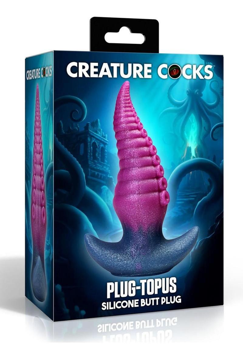 Creature Cocks PlugTopus Silicone Butt Plug - Multicolor