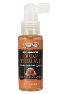 GoodHead Deep Throat Oral Anesthetic Spray Salted Caramel 2oz