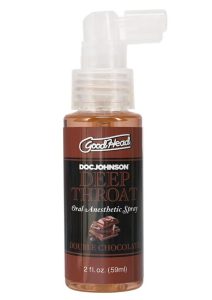 GoodHead Deep Throat Oral Anesthetic Spray Double Chocolate 2oz