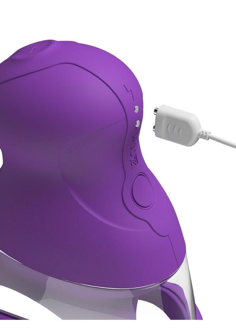 Fantasy For Her Veloura Touch Rechargeable G-Spot Pleasure Pump - Purple - Image 3