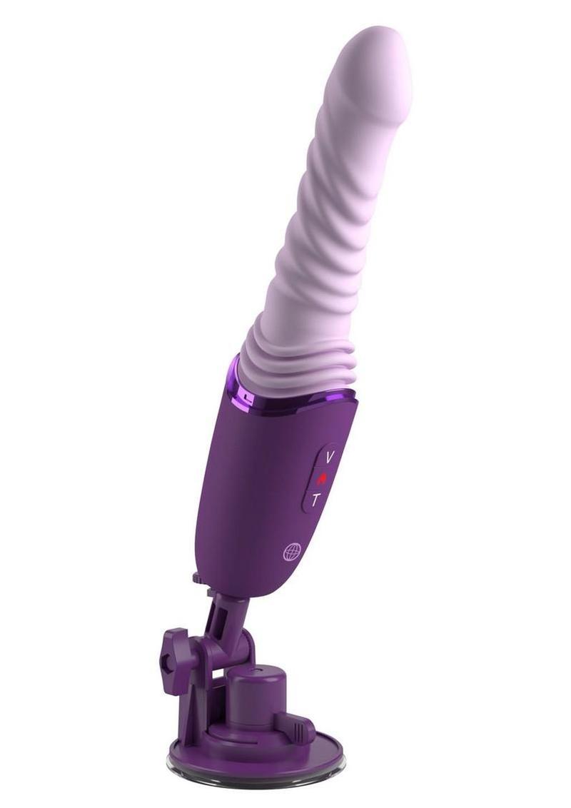 Fantasy For Her Luxe Thrust Rechargeable Silicone Vibrator - Lavender/Purple - Image 3
