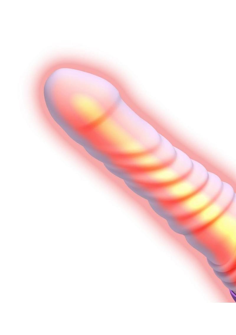 Fantasy For Her Luxe Thrust Rechargeable Silicone Vibrator - Lavender/Purple - Image 4