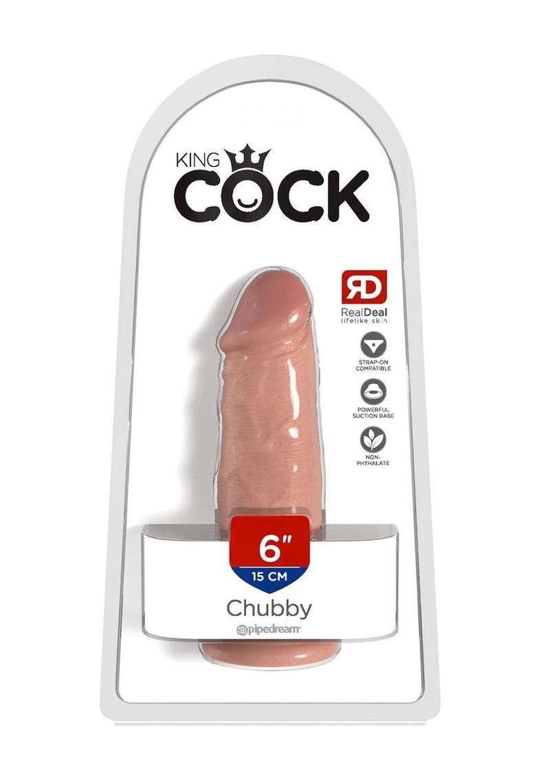 King Cock Chubby Dildo 6In - Vanilla