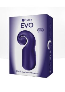 SVibe Snail EVO Rechargeable Silicone Stroker - Navy