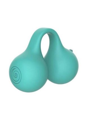 SVibe Snail TWINN Rechargeable Silicone Finger Vibrator with App - Teal