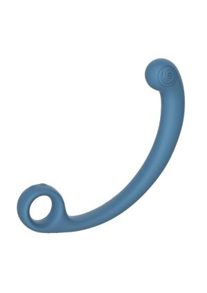 SVibe Snail AXI Rechargeable Silicone Custom Vibrating Spot Wand - Blue Lagoon
