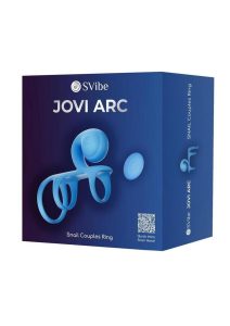 SVibe Snail JOVI Arc Rechargeable Silicone Couples Triple Ring with Remote - Blue Haze
