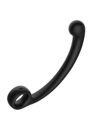SVibe Snail AXI Rechargeable Silicone Custom Vibrating Spot Wand - Granit Noir