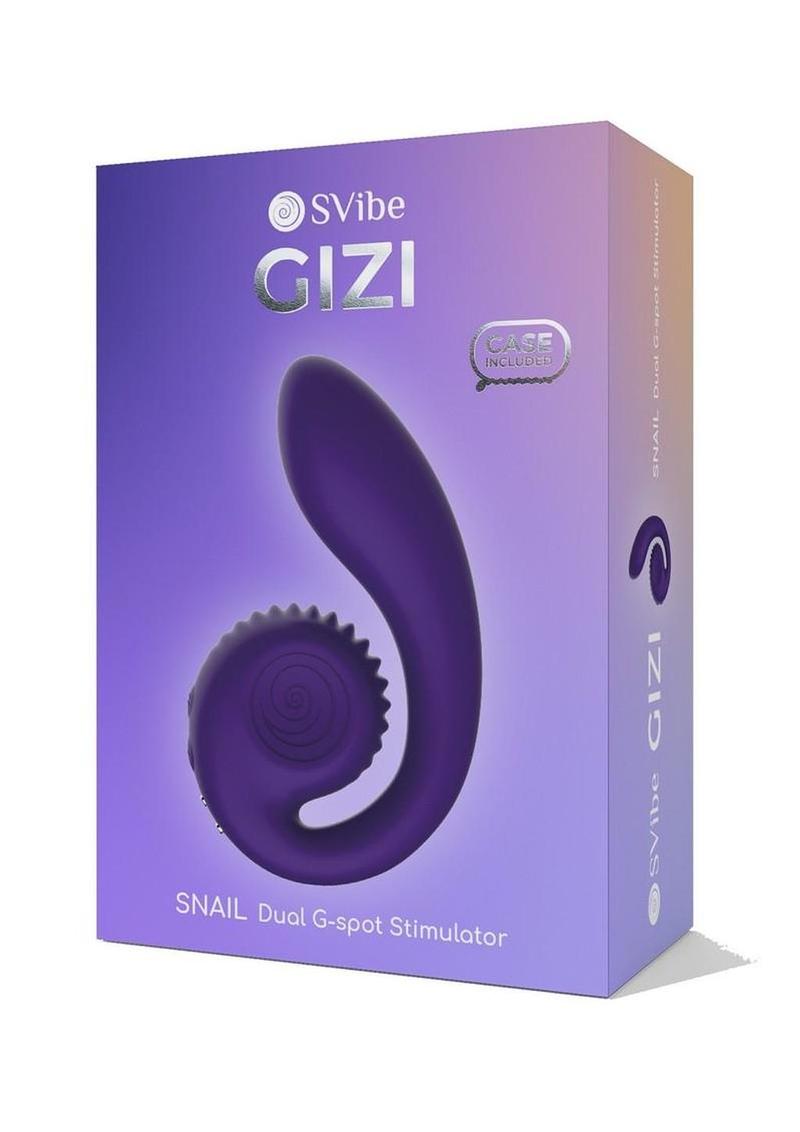 SVibe Snail GIZI Rechargeable Silicone Rabbit Vibrator - Purple