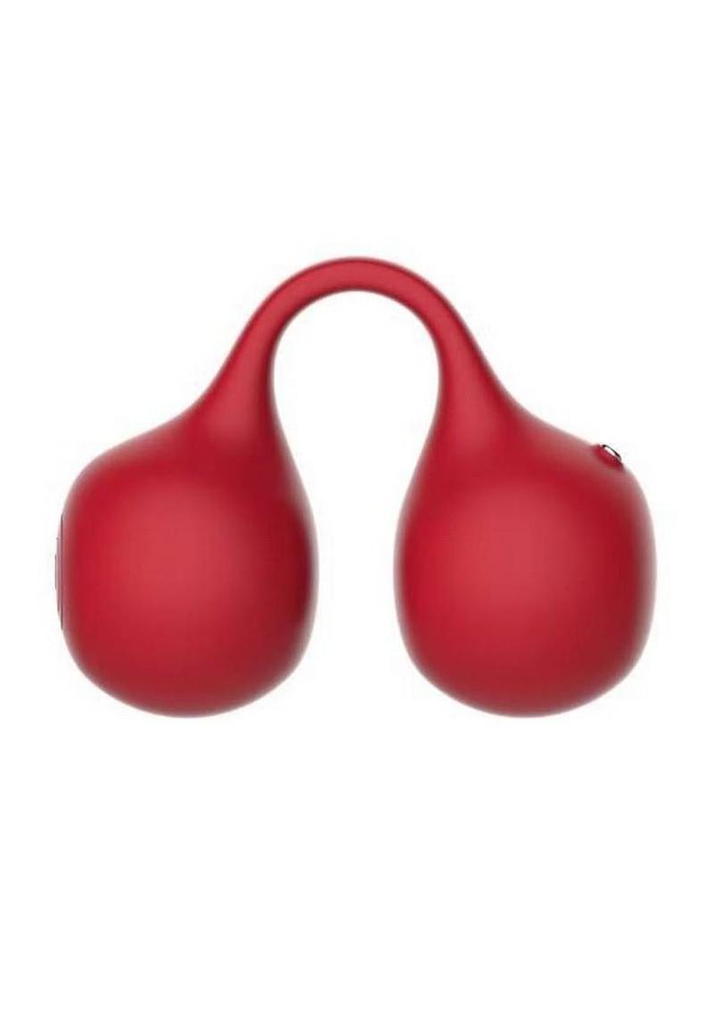 SVibe Snail TWINN Rechargeable Silicone Finger Vibrator - Cherry - Image 3
