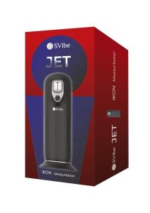 SVibe Ikon JET Rechargeable Thrusting Warming Masturbator - Black