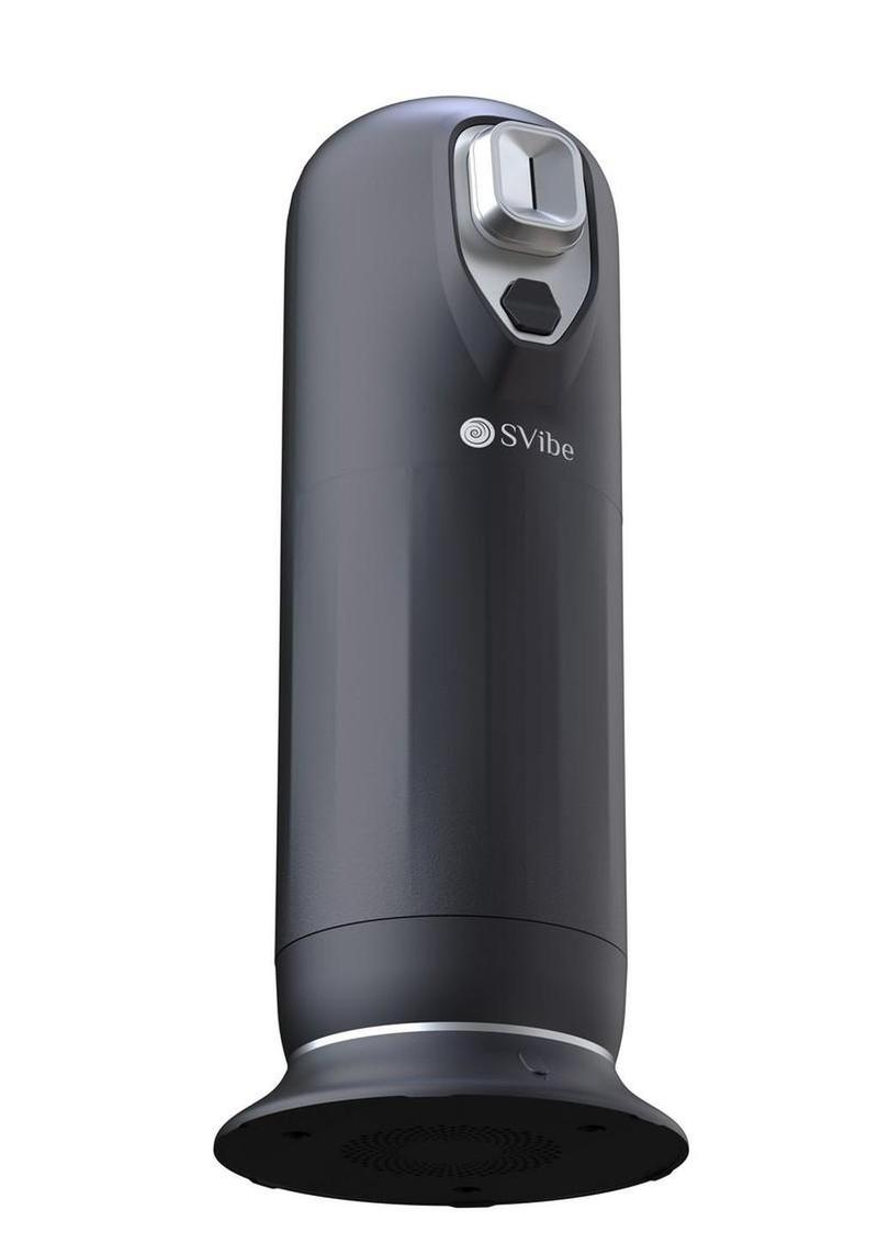 SVibe Ikon JET Rechargeable Thrusting Warming Masturbator - Black - Image 3
