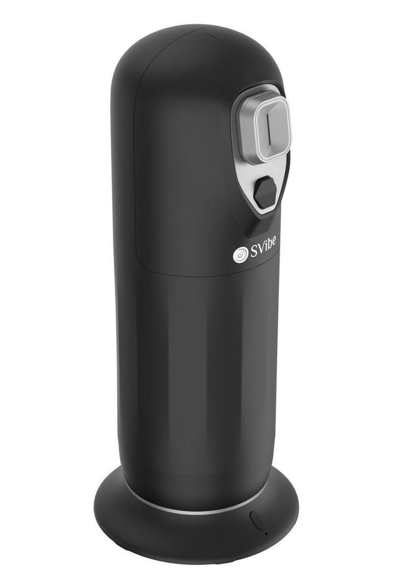 SVibe Ikon JET Rechargeable Thrusting Warming Masturbator - Black - Image 4