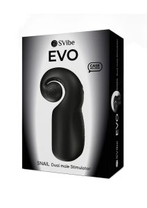 SVibe Snail EVO Rechargeable Silicone Stroker - Black