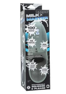 Milk Master Rechargeable Silicone Squeeze and Please Masturbator - Gray
