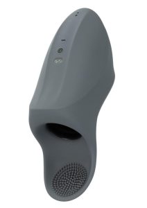 Milk Master Rechargeable Silicone Squeeze and Please Masturbator - Gray