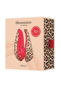Womanizer Liberty 2 Rechargeable Silicone Clitoral Stimulator - Leopard