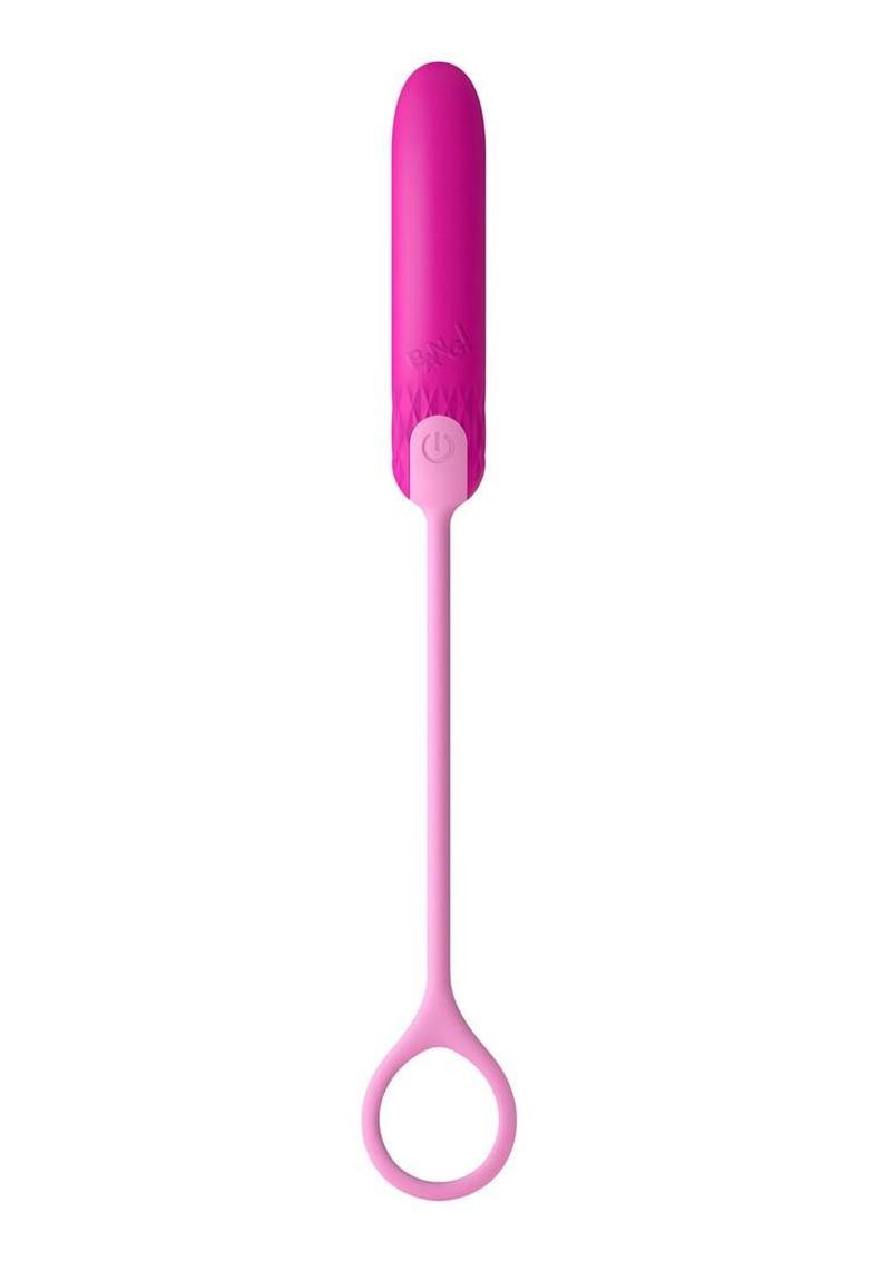 Bang Silicone Rechargeable Bullet with Retrieval Cord - Pink - Image 3