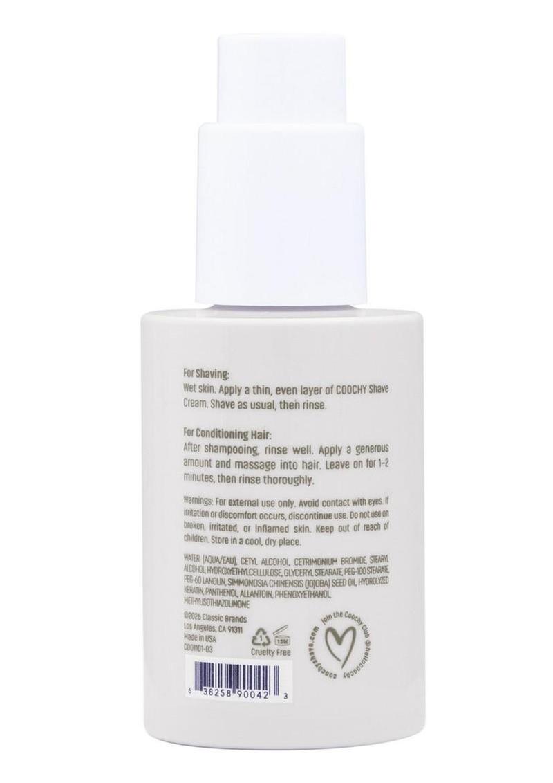 Coochy Shave Cream Au Natural 3.4oz Travel Size - Image 3