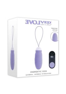 Energetic Egg Rechargeable Silicone Thrusting Egg - Blue