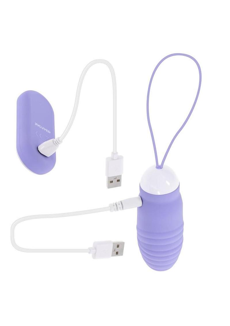 Energetic Egg Rechargeable Silicone Thrusting Egg - Blue - Image 4