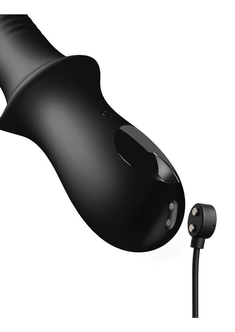 Anal Fantasy Elite Pleasure Wave Rechargeable Silicone Anal Massager - Black - Image 3