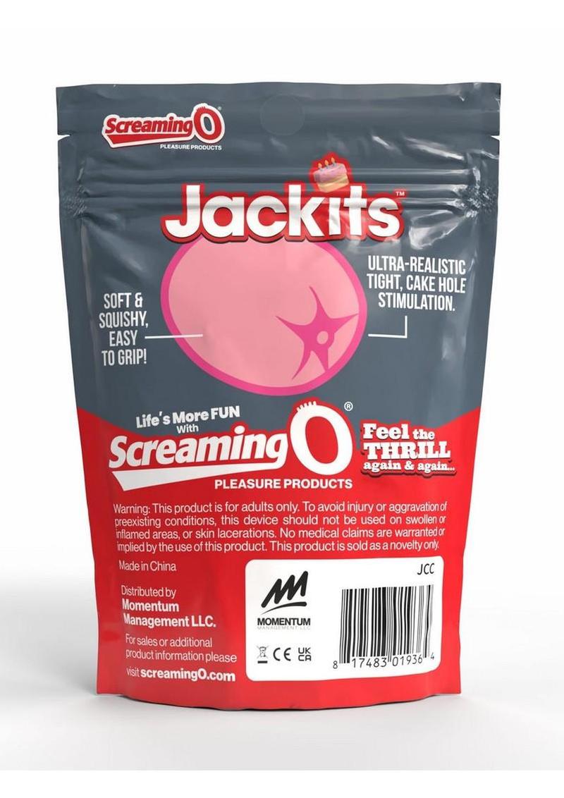 Screaming O Jackits Clapping Cake Pocket Stroker - Ass - Pink - Image 4