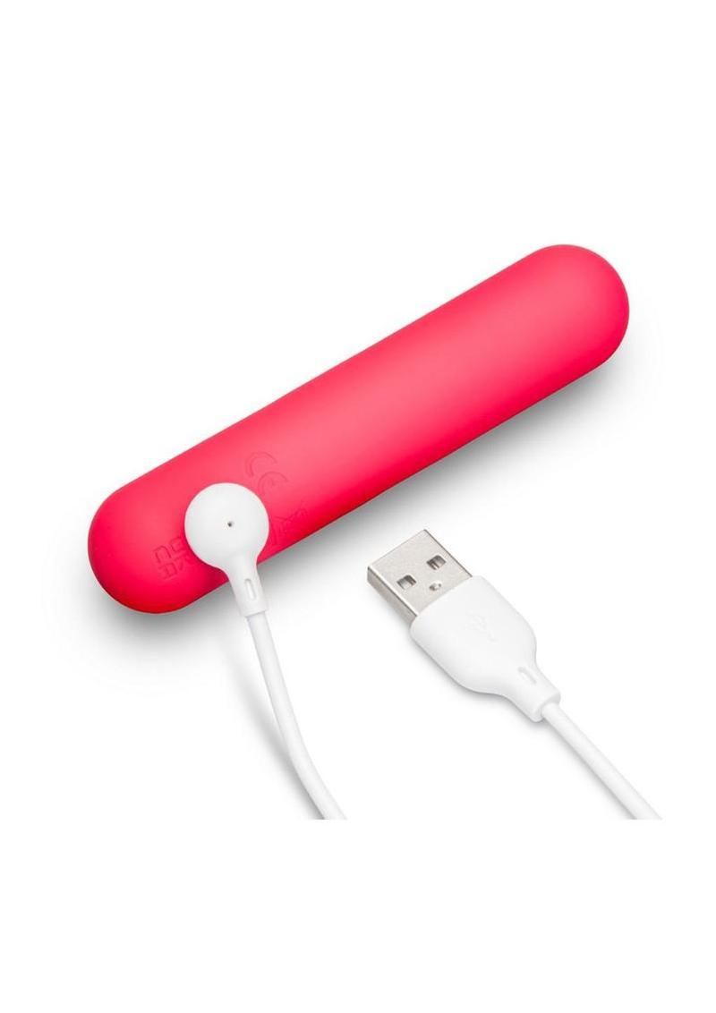 Together Teaser Silicone Rechargeable Bullet Vibrator 4in - Pink - Image 4