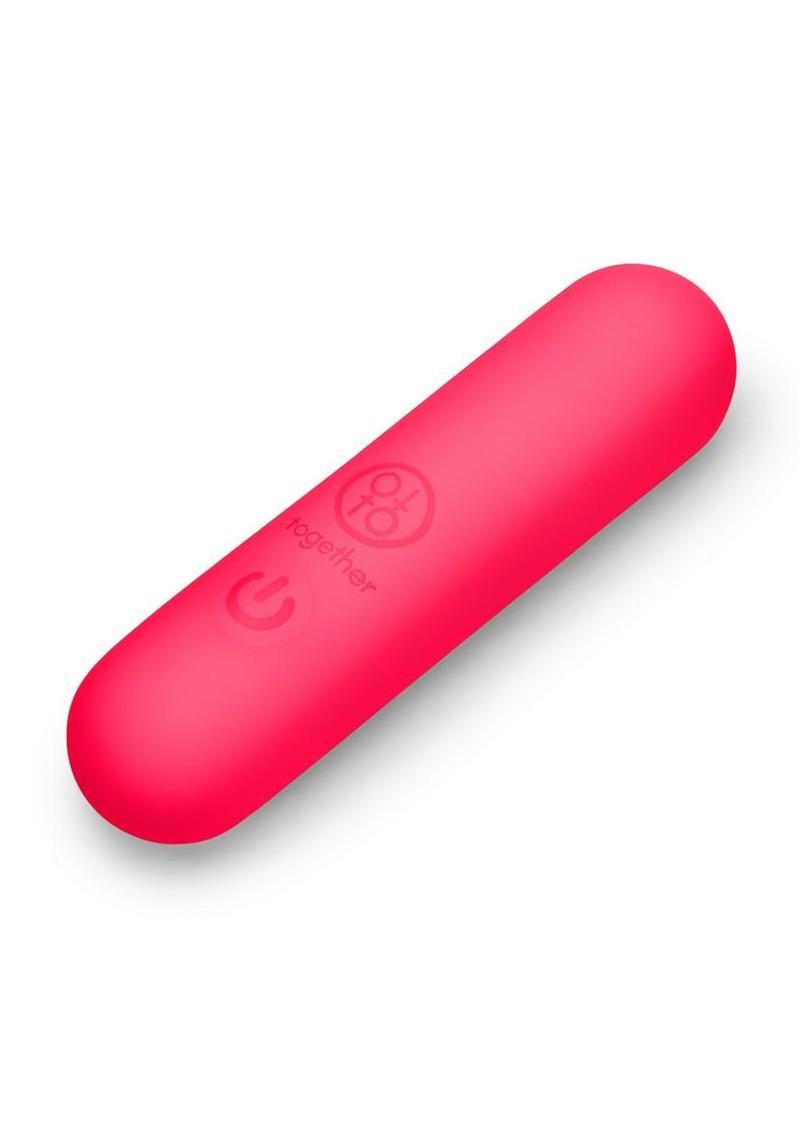Together Spark Silicone Rechargeable Bullet Vibrator 3in - Pink