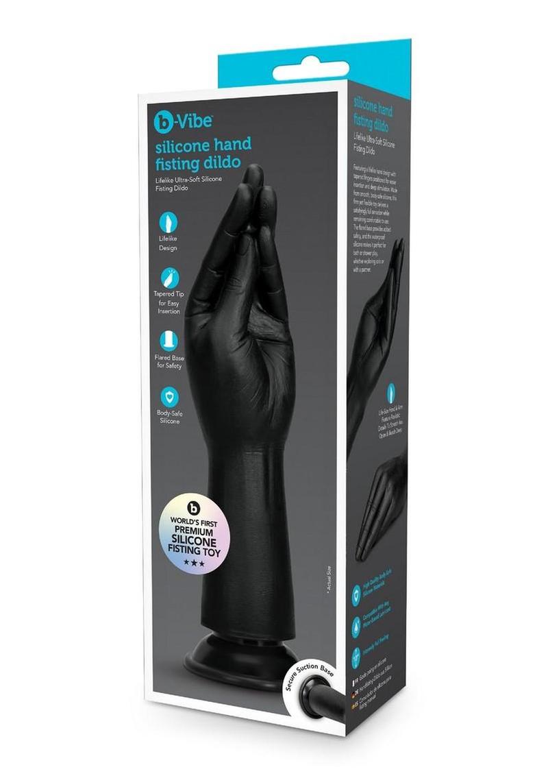 B-Vibe Silicone Hand Fisting Dildo - Black
