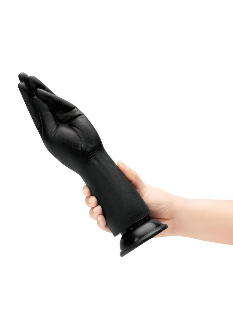 B-Vibe Silicone Hand Fisting Dildo - Black - Image 4