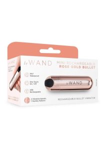 Le Wand Mini Silicone Rechargeable Bullet Vibrator- Rose Gold