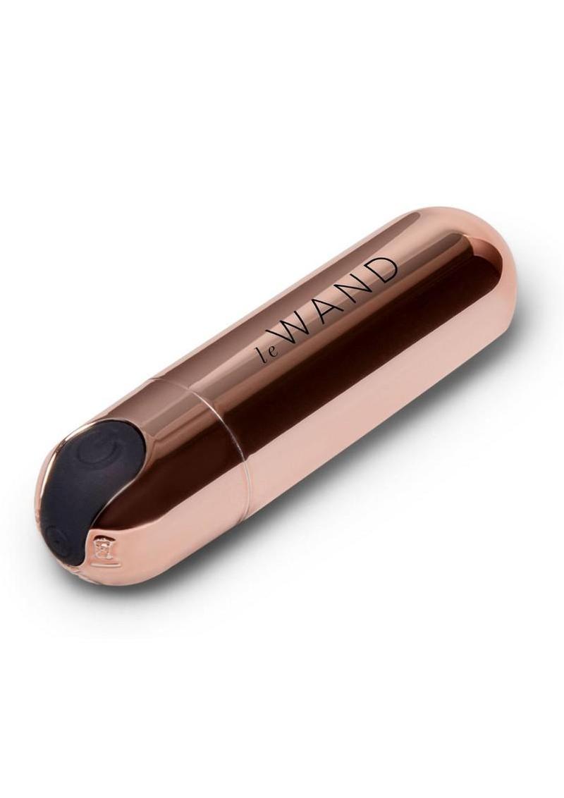 Le Wand Mini Silicone Rechargeable Bullet Vibrator- Rose Gold