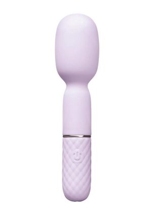 VibeFantasy Diamond Tease Wand Silicone Rechargeable with Stimulator - Lavender