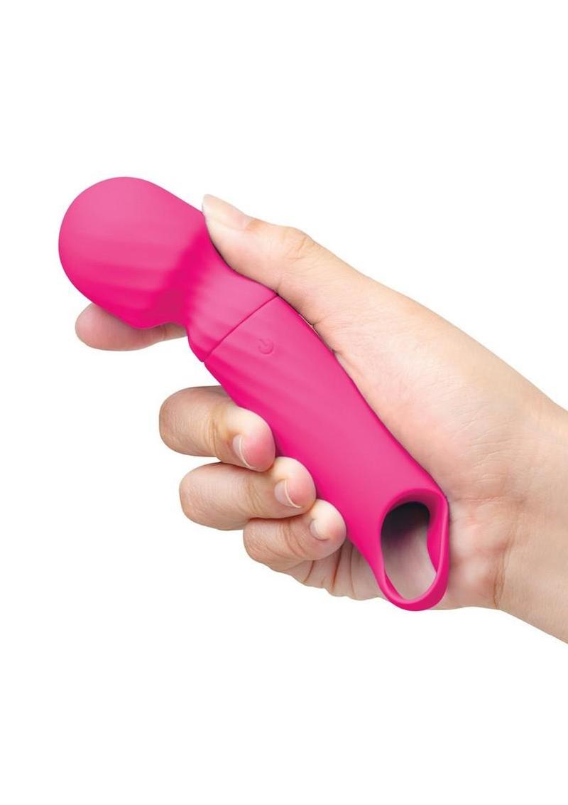 VibeFantasy Lolly Wand Rechargeable Mini Wand 5In - Pink - Image 4