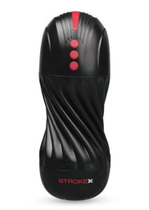 Stroke-X Grip Tight Auto Twister Rechargeable Masturbator - Frost/Black