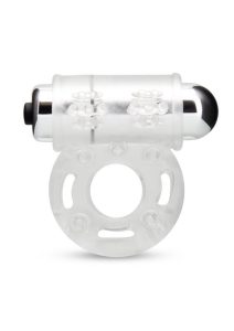 Performance C-Vibes Multi-Speed Vibrating Cock Ring - Clear/Silver